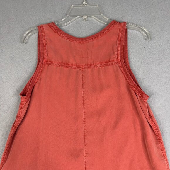 Anthropologie Saturday Sunday Ilene Jumpsuit Womens Medium Coral Wide Boho - Picture 7 of 16